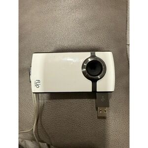 Flip Video Ultra HD Camcorder White USB Built In Camcorder Portable